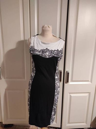 black & white h&m dress new