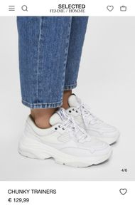 Selected Femme white chunky sneakers