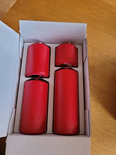 Red candles - boxed