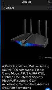 Router Asus Rt Ax82u  Ax5400