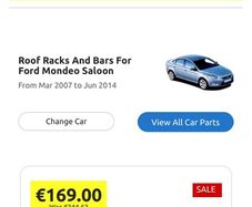 Roof bars for Ford Mondeo 2008