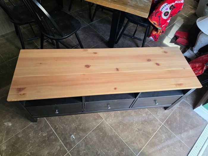 Ikea Hemnes Tv Unit/bench, Black-brown