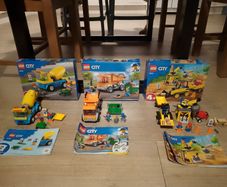 LEGO City Construction Trucks Bundle, 60220, 60325, 60252, Complete with Boxes and Instructions