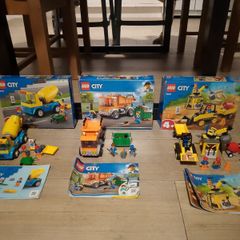 LEGO City Construction Trucks Bundle, 60220, 60325, 60252, Complete with Boxes and Instructions