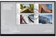 2013 Ireland Contemporary Public Buildings Commemorative Stamps Miniature Sheet used with First Day Cover Cancel