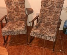 Pair of vintage rocking armchairs