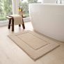 MULTIPLE SIZES AVAILABLE 40 x 60 cm, Non Slip Bathroom Mat, Soft Microfiber and Super Absorbent Bath Mats for Bathroom, Machine-Washable Bathroom Rug, Beige Image 2