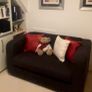 Lovely Grey Sofa Bed with Single Bed Pull-Out Image 3