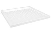 Shower Base Tray with Dots White 90x90x4 cm ABS