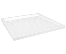 Shower Base Tray with Dots White 90x90x4 cm ABS
