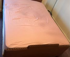 Double bed, bed side lockers & dressing table
