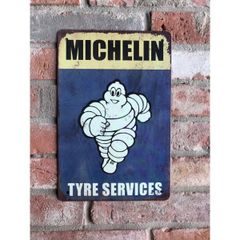 Michelin Man  Blue Metal Small HS252