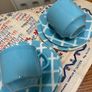 Vintage Tams England Pieces - 2 cups, saucers and side plates matching and 2 Retro soup Bowls ( 8 Pieces ) Image 2