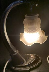 Art Deco metal lamp