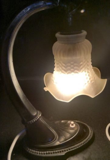 Art Deco metal lamp