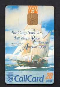 1998 Ireland 20 unit The Cutty Sark Tall Ships Race 22-25th August 1998 (ODS3) Call Card Used