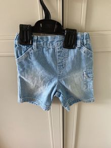 Next baby light denim shorts 6-9montha