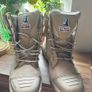 Steel blue southern cross zip s3 boots Image 2
