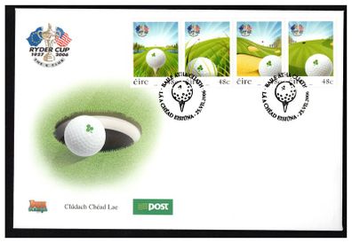 2006 Ireland The 36th Ryder Cup Commemorative Stamps An Post First Day Cover (FDC)
