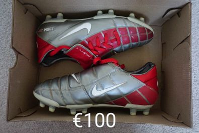 Football Boots Total 90 Nike Air Ninety II Zoom Air Red/Grey (2002) Size 7.5UK SG