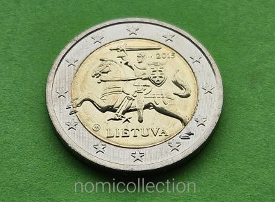 Lithuania 2015 year Uncirculated 2 Euro coin.
