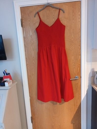 Savida Red Spaghetti  Straps  Dress.  S.14