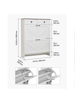 Shoe cabinet with drawer - brand new