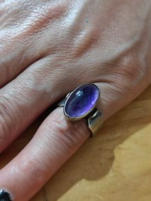 Sterling Silver Ring - Size K - Stamped for Silver (S25)