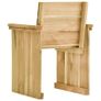 5 Piece Outdoor Dining Set Impregnated Pinewood Image 2