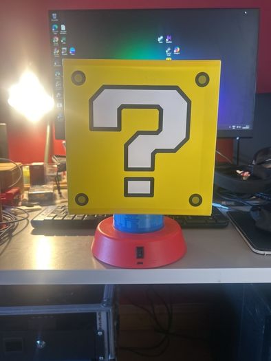 mario question block light