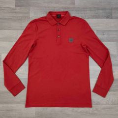 Hugo Boss Long Sleeve Polo Shirt Mens Large