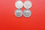 4 X 1990s Irish 5p