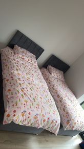 2 single beds  100