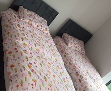2 single beds  100