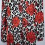 New leopard print and red rose dress with tag Image 5