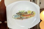 Vintage Fish Platter English Ironstone Meakin Studio Art