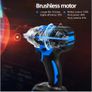 21V Brushless Wrench Socket 4000mAh Li-ion Battery Hand Drill Installation Power Tools Image 4