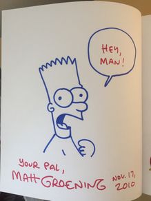 Matt Groening SIGNED Simpsons The Ultimate Episode Guide Seasons 1-20