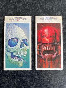 Vintage Weetabix Scary Stickers Lot of 2