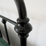 Double bed frame, black metal in retro / vintage style Image 4