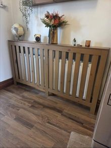 Large Oak Radiator Cover