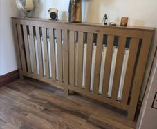 Large Oak Radiator Cover