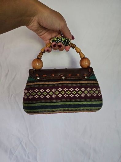 Mary Frances Vintage Designer Beaded Bag With Semi Precious S