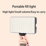 ZOMEI Mini Portable LED Fill Light - 3 Modes, 10 Brightness Levels, Rechargeable Battery, Dimmable Image 2