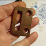 Large Victorian Brass Thumb Latch Lock and Door Furniture Image 9