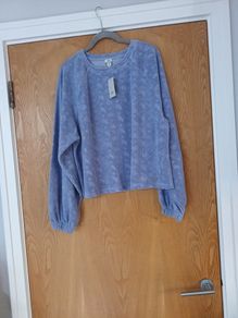 River Ireland  Light Blue Long Sleeved  Top. S. M - 3- 14.  B.N.W.T