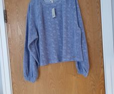 River Ireland  Light Blue Long Sleeved  Top. S. M - 3- 14.  B.N.W.T