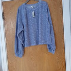 River Ireland  Light Blue Long Sleeved  Top. S. M - 3- 14.  B.N.W.T