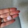 Ginandger rose quartz gold plated necklace Image 5