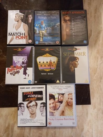 Woody Allen Dvd Collection Bundle Annie Hall, Manhattan, Blue Jasmine etc.